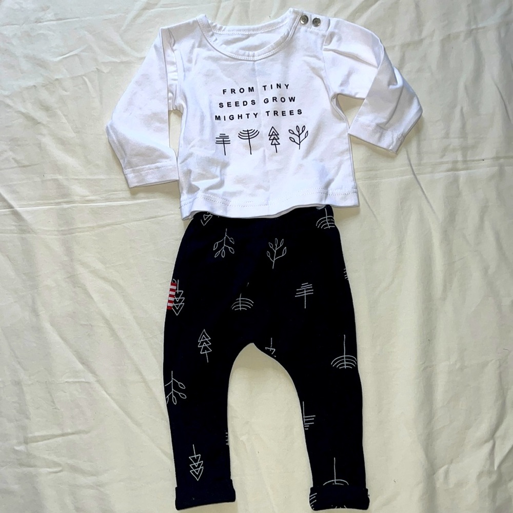 Sookibaby baby boy top/pants set size 3-6m